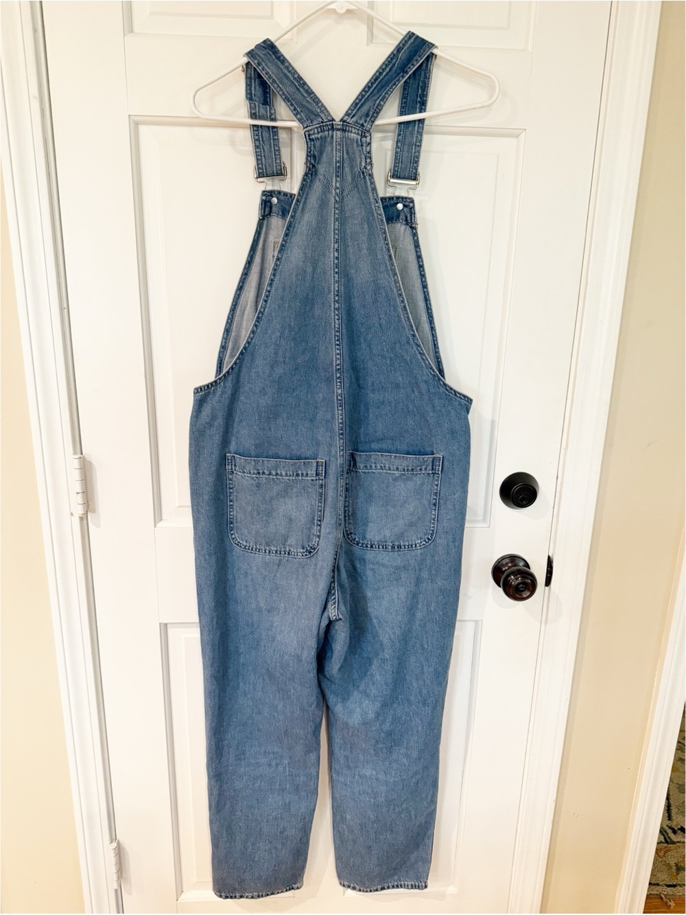 Gap Classic Denim Overalls in Medium Blue M - Picture 7 of 10